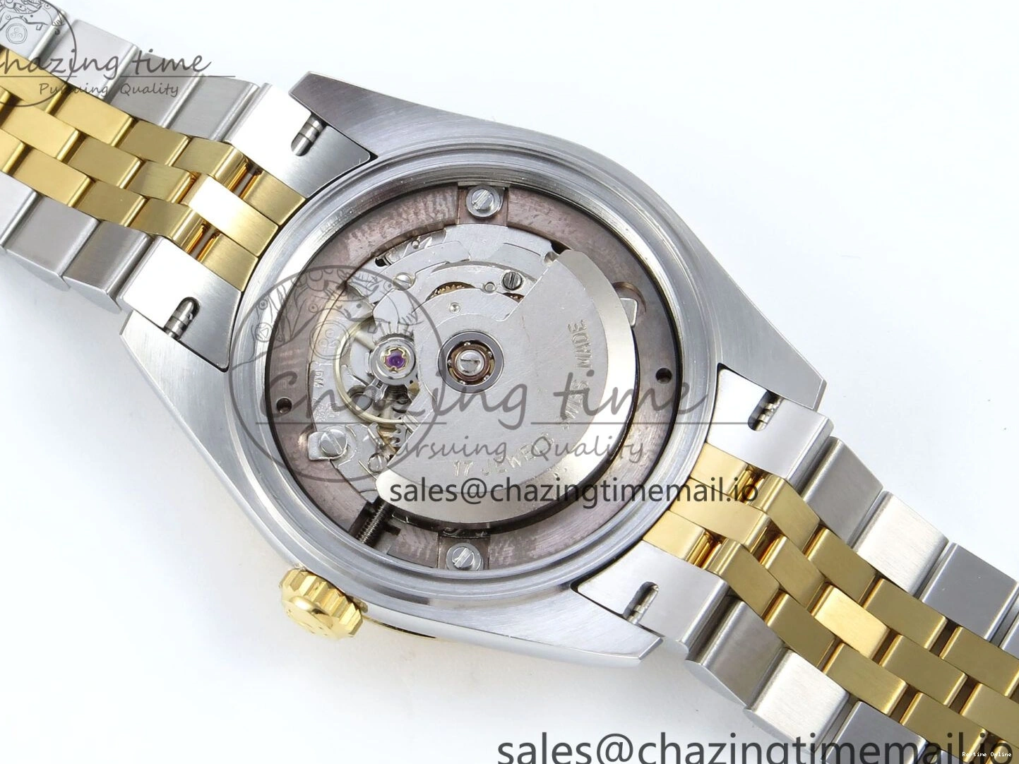 0403 StreetReady DateJust 31 278383RBR ARF 1:1 Best Edition 904L Steel Green Roman Diamonds Dial Diamonds Bezel on SS YG Jubilee Bracelet ETA 418